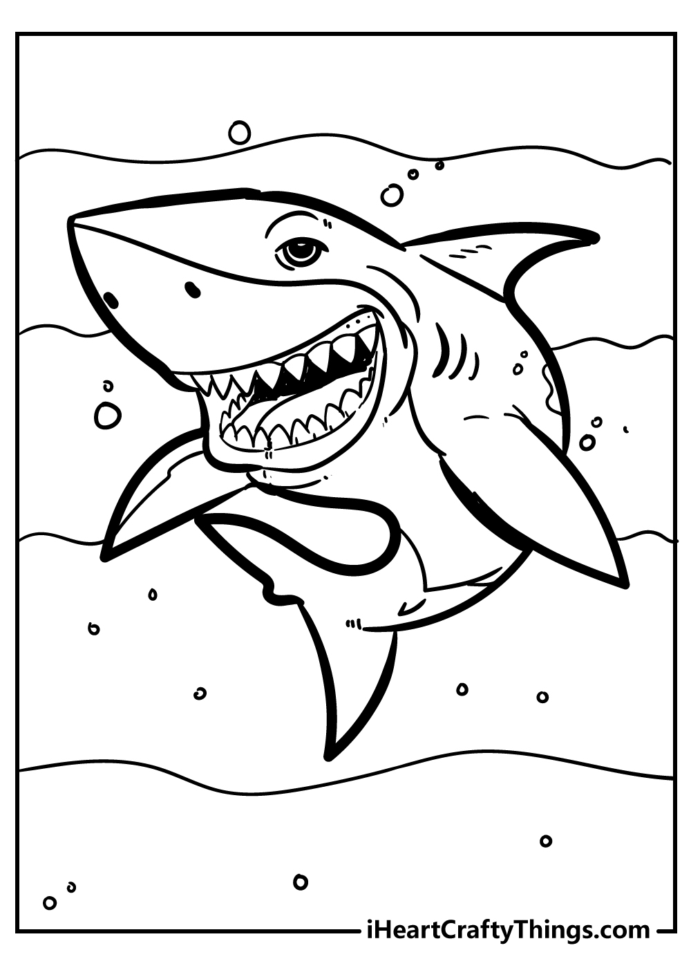 Printable Shark Template Printable Shark Template