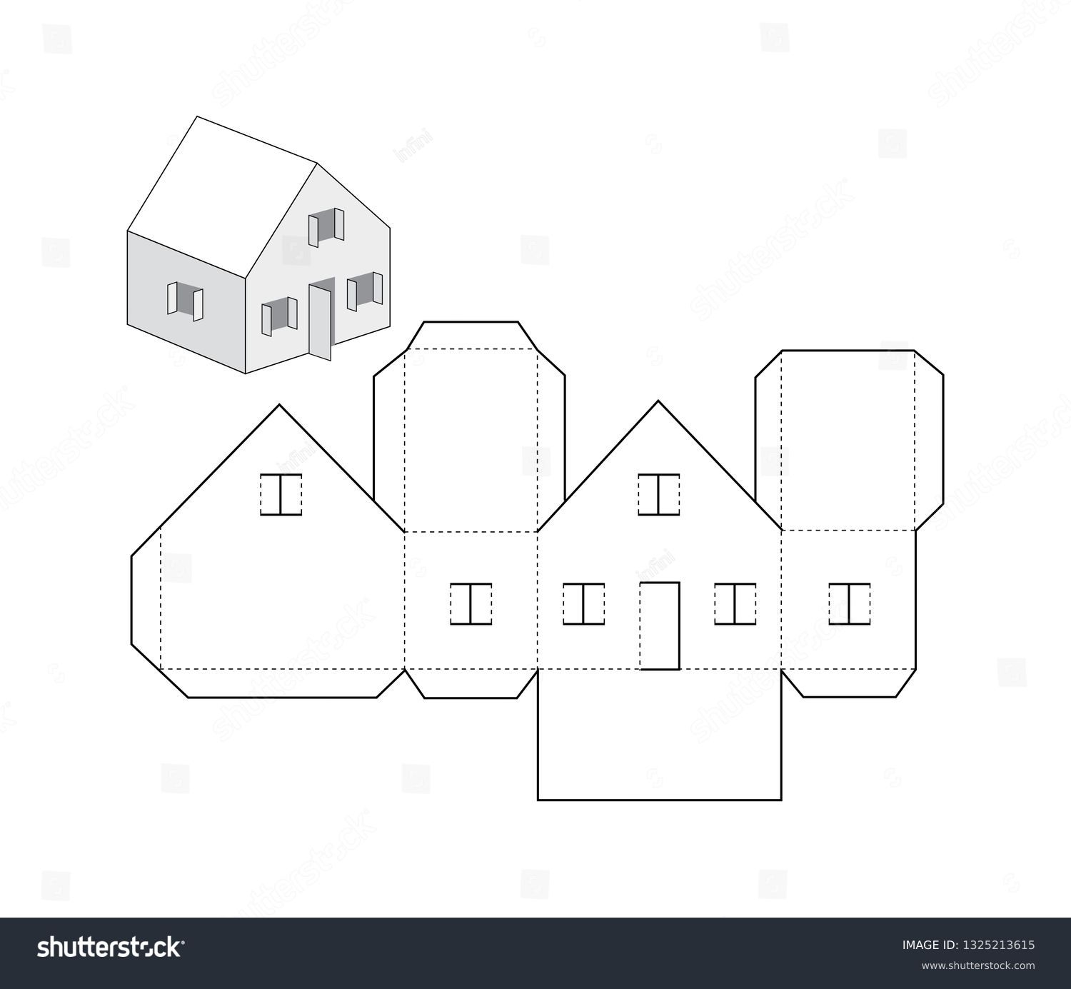 House Template Printable House Template Printable
