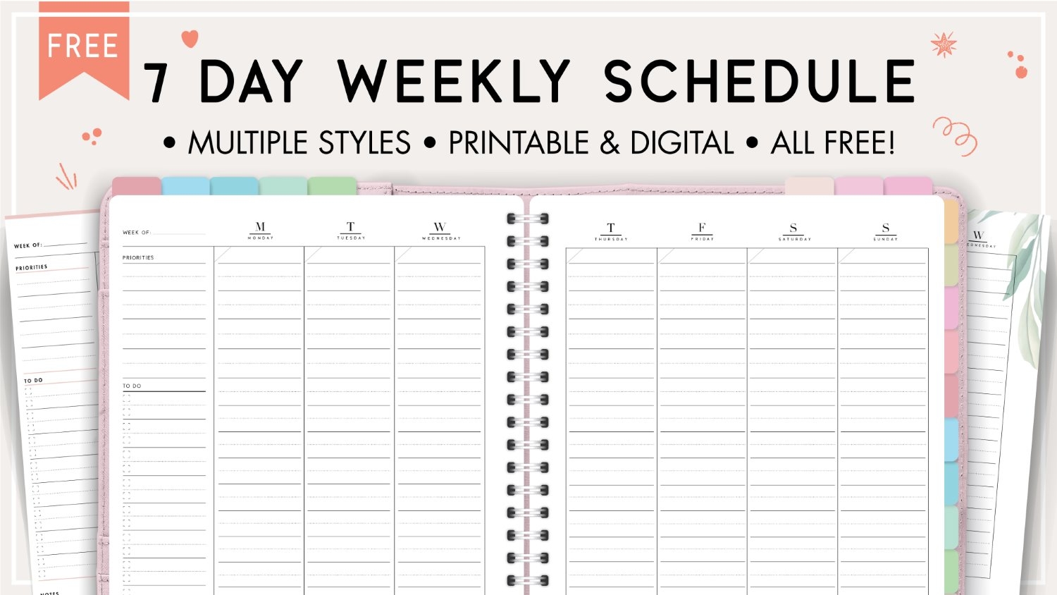 Printable Schedule Template Printable Schedule Template