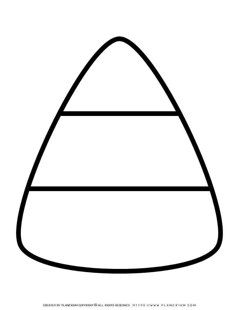 Big Candy Corn Template Printable For Coloring Crafts Big Candy Corn Template Printable For Coloring Crafts