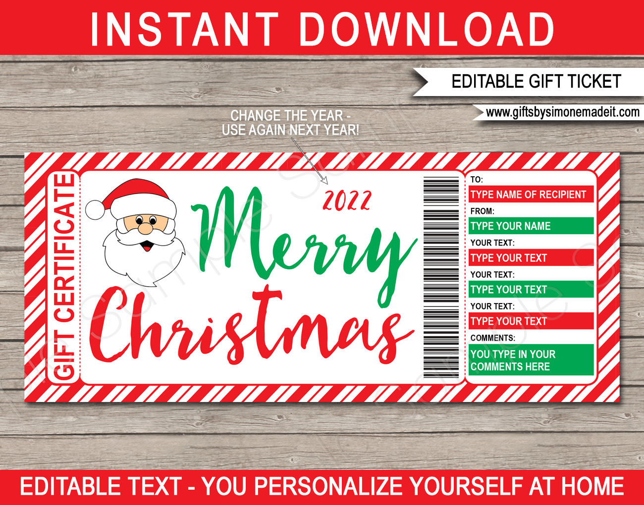 Christmas Santa Gift Certificate Template Printable Gift Vouchers For Kids Christmas Santa Gift Certificate Template Printable Gift Vouchers For Kids