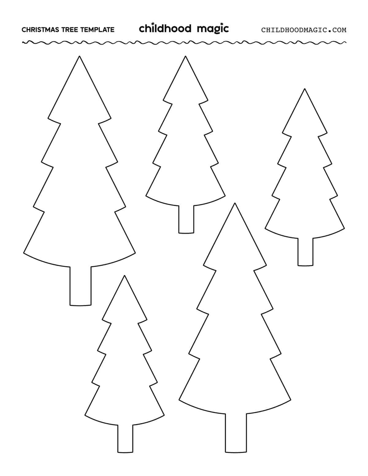 Christmas Tree Outline Childhood Magic Christmas Tree Outline Childhood Magic