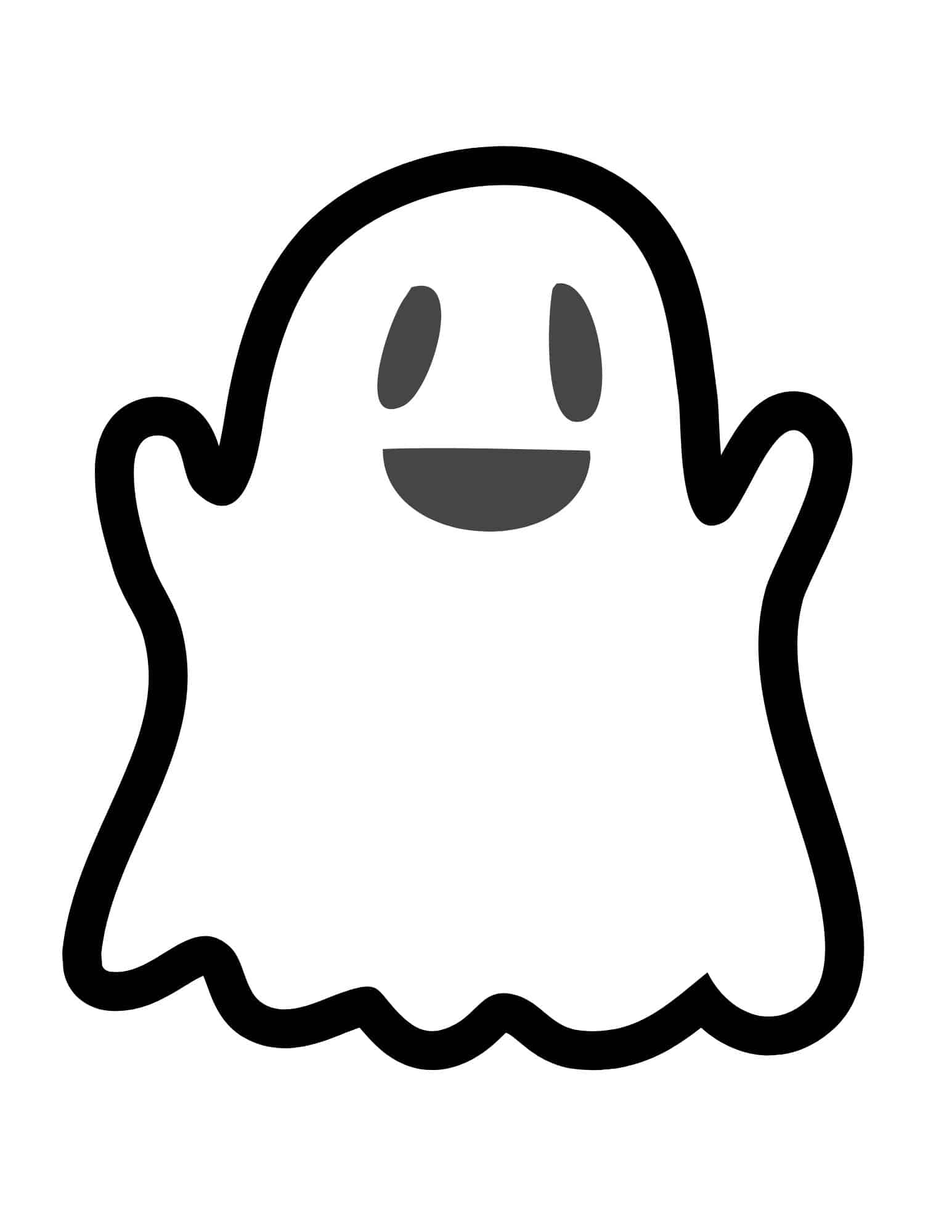 Printable Cute Ghost Template Printable Cute Ghost Template