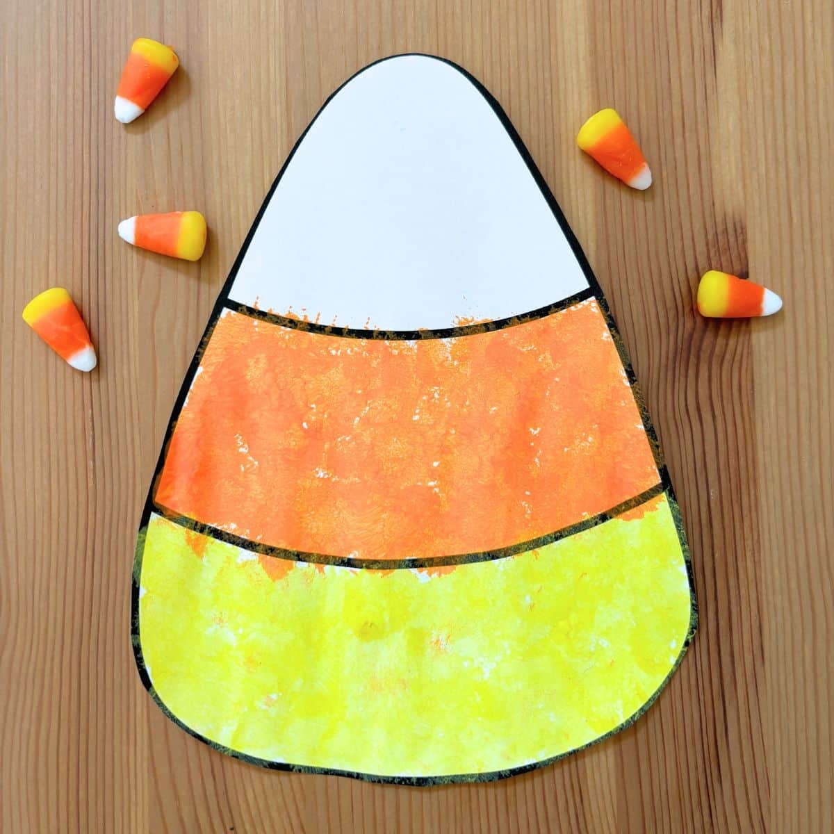 Easy Candy Corn Craft with Free Printable Template Simply Full Of Delight Easy Candy Corn Craft with Free Printable Template Simply Full Of Delight