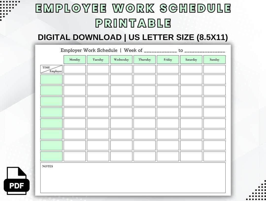 Employee Work Schedule Printable Weekly Schedule Template Employee Organizer Weekly Staff Shifts Daily Shift Schedule Etsy Employee Work Schedule Printable Weekly Schedule Template Employee Organizer Weekly Staff Shifts Daily Shift Schedule Etsy