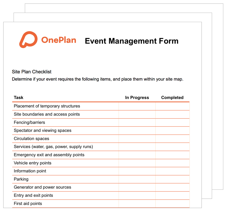 Printable Event Planning Template