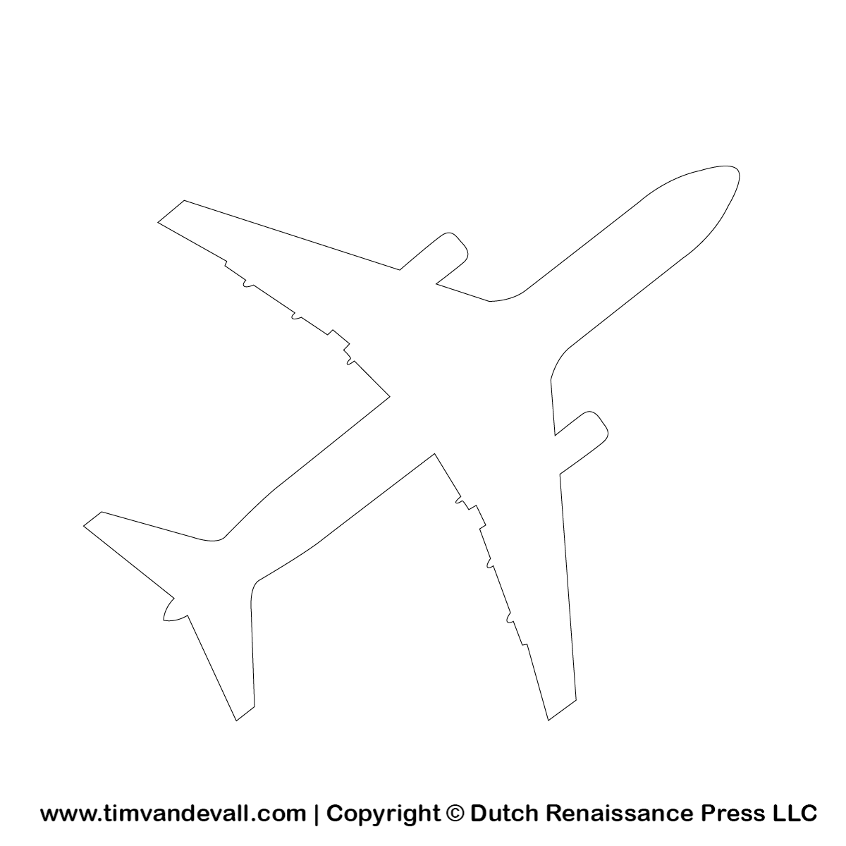 Free Airplane Silhouette Stencil And Outline Clipart For Artists Free Airplane Silhouette Stencil And Outline Clipart For Artists