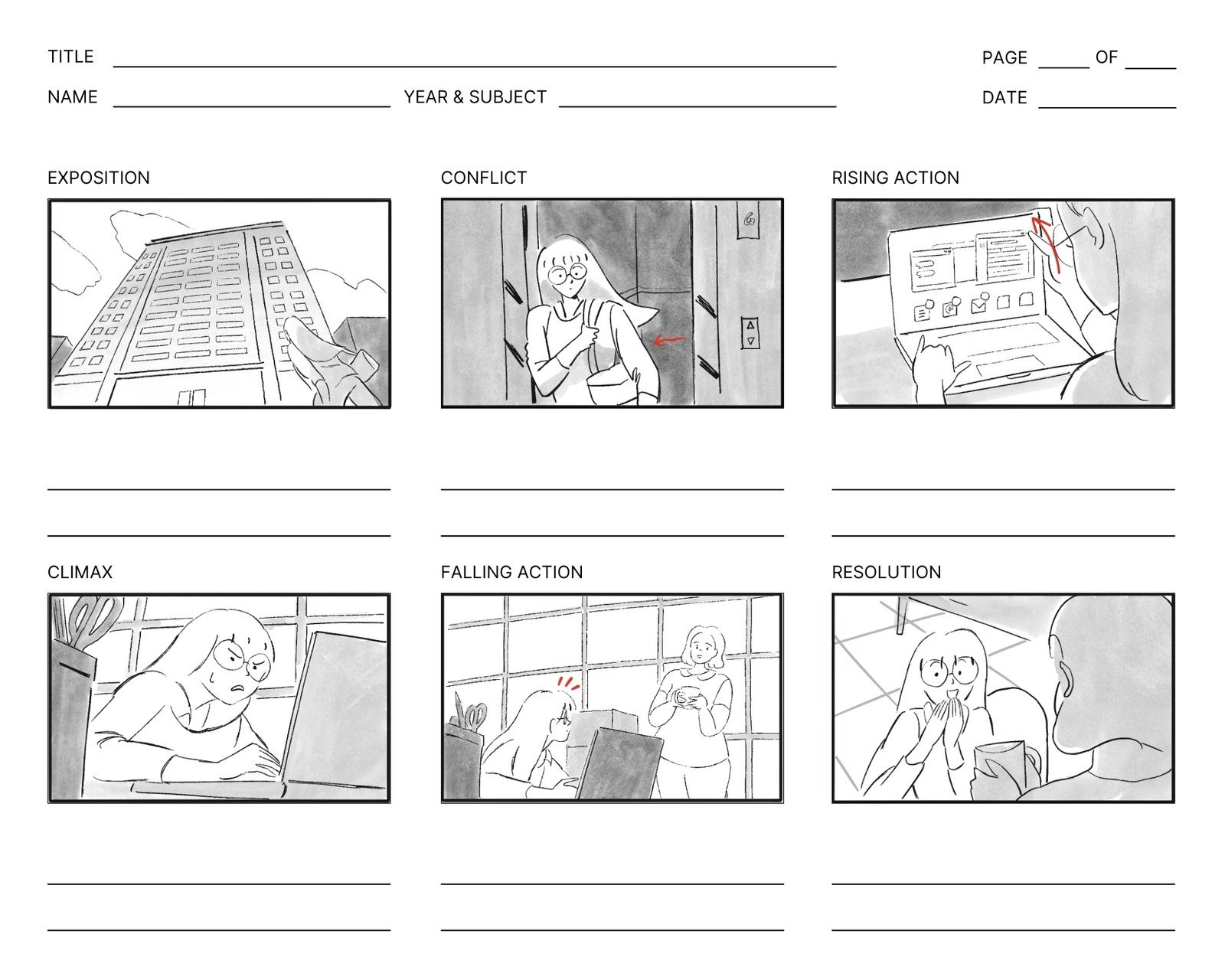 Printable Storyboard Templates Printable Storyboard Templates