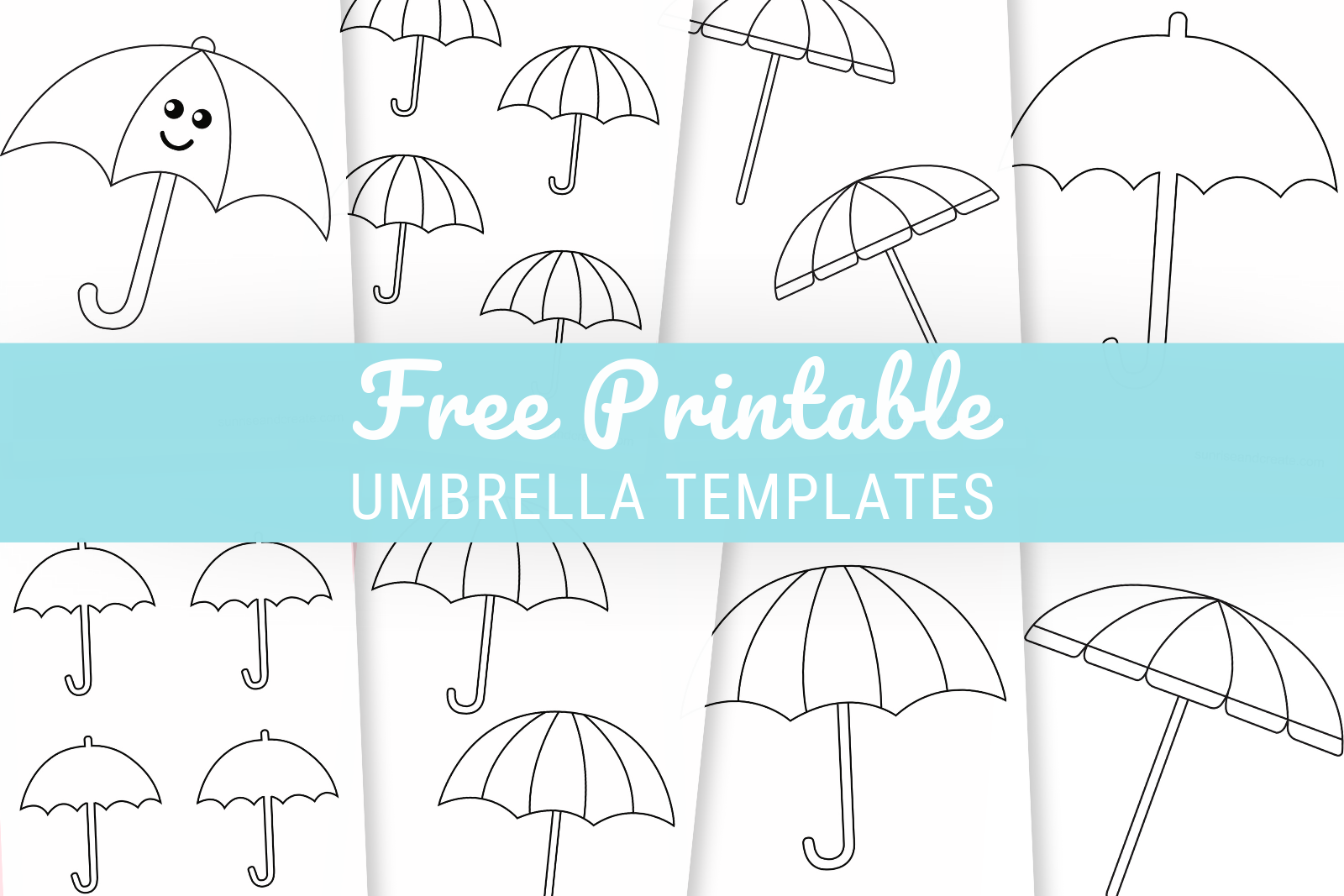 Free Printable Umbrella Templates Free Printable Umbrella Templates