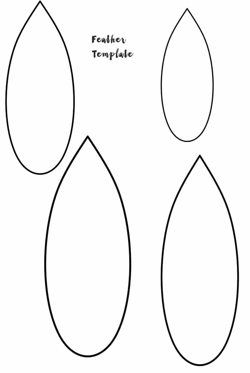 Feather Template Printable Feather Template Printable