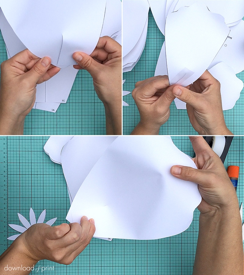 How To Make Giant Paper Roses Plus A Free Petal Template How To Make Giant Paper Roses Plus A Free Petal Template