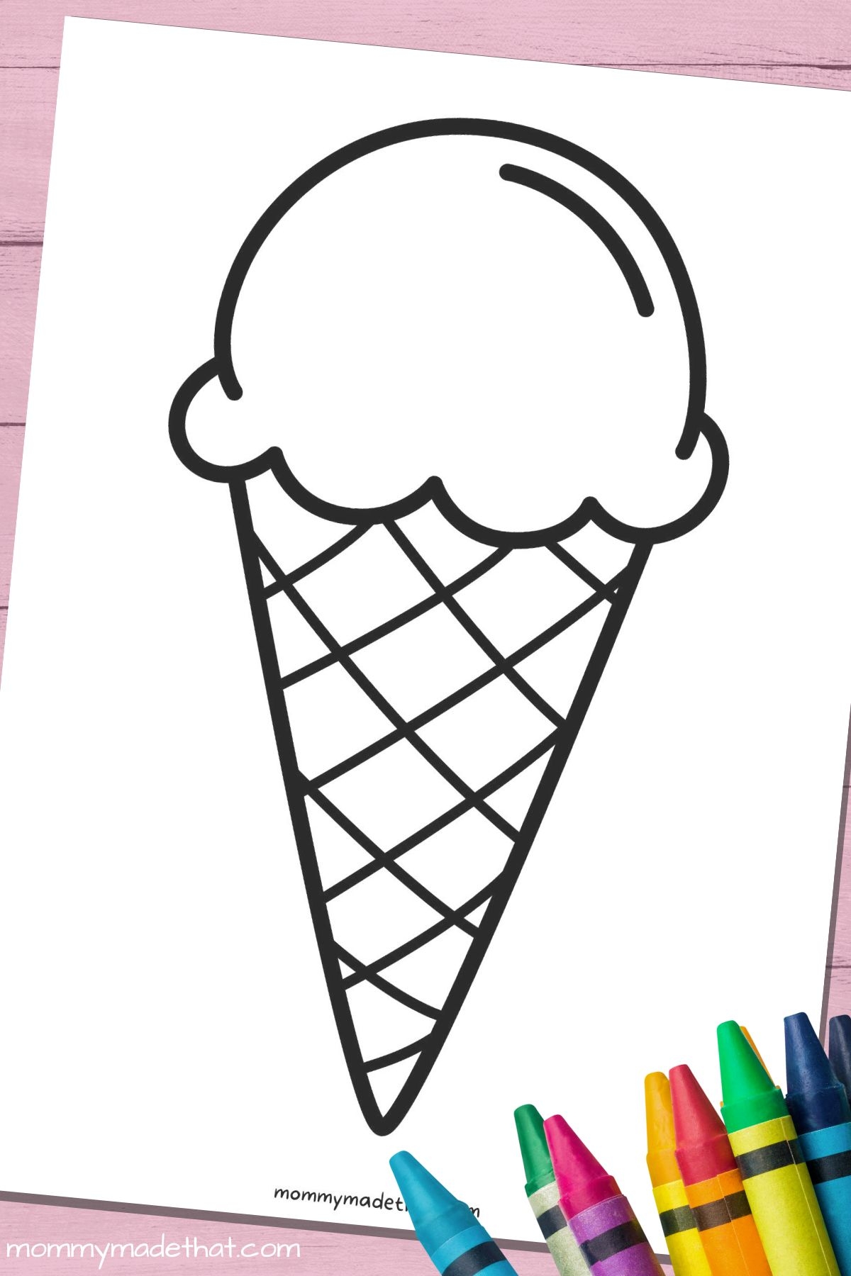 Ice Cream Cone Template Printable Ice Cream Cone Template Printable