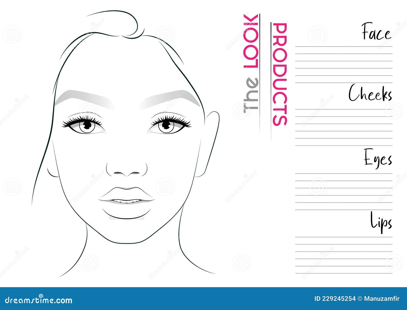 Makeup Artist Face Chart Blank Template Vector Illustration Stock Vector Illustration Of Blank Portrait 229245254 Makeup Artist Face Chart Blank Template Vector Illustration Stock Vector Illustration Of Blank Portrait 229245254