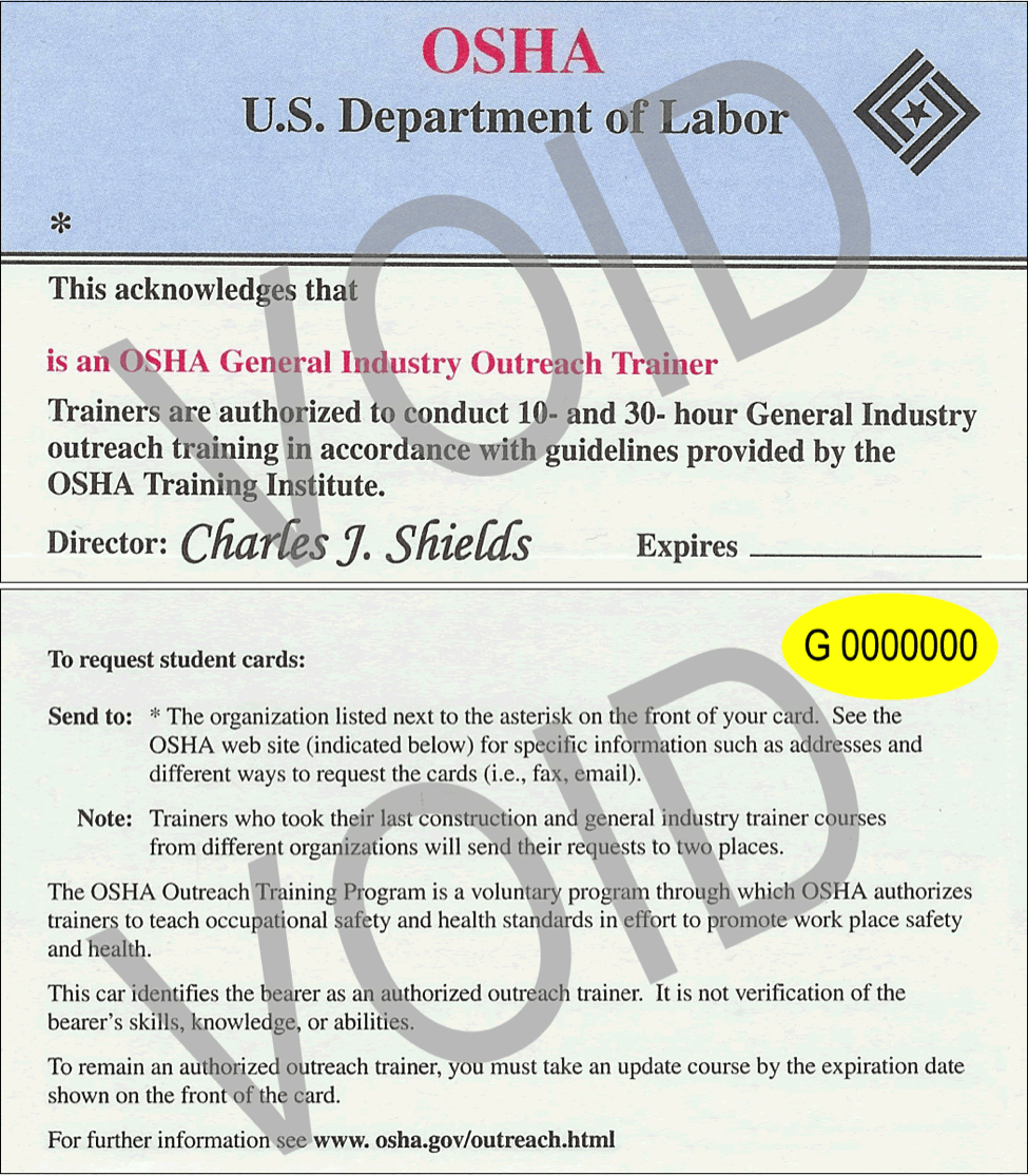 OSHA Card Program Requirements Benefits Creative Safety Supply OSHA Card Program Requirements Benefits Creative Safety Supply