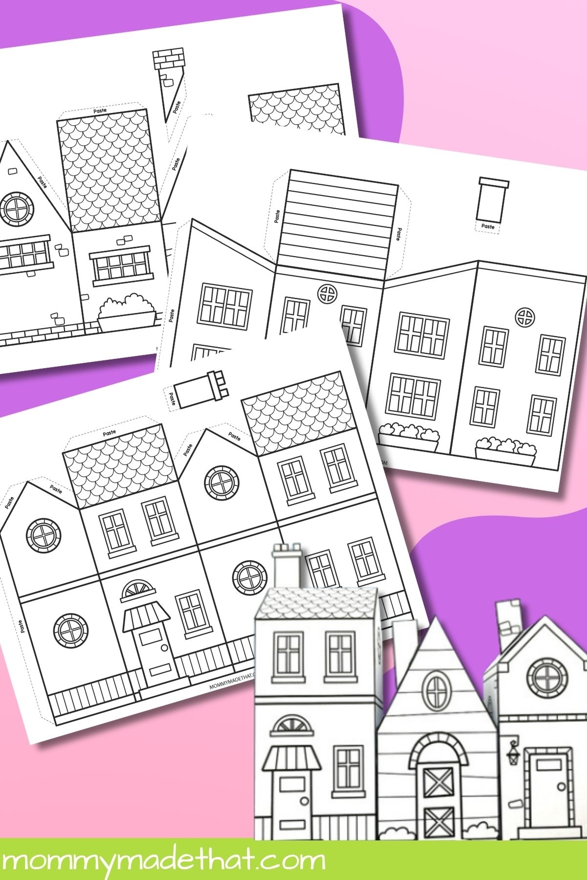 Paper House Templates Lots Of Cute Free Printables Paper House Templates Lots Of Cute Free Printables