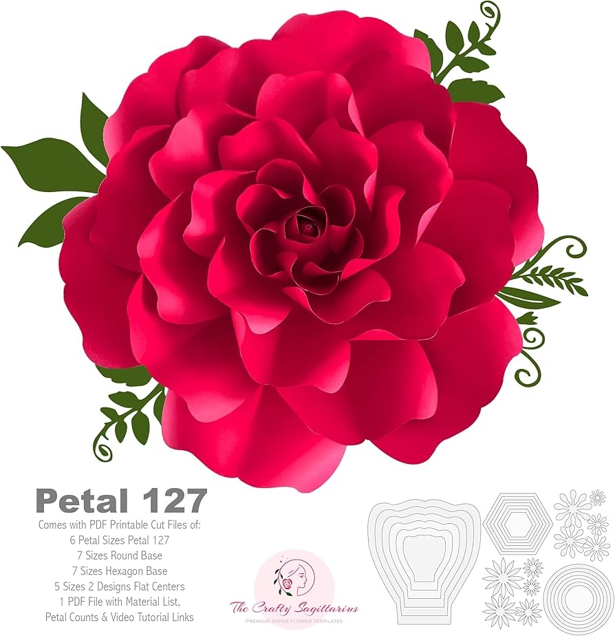 Rose Petal Template Printable Rose Petal Template Printable