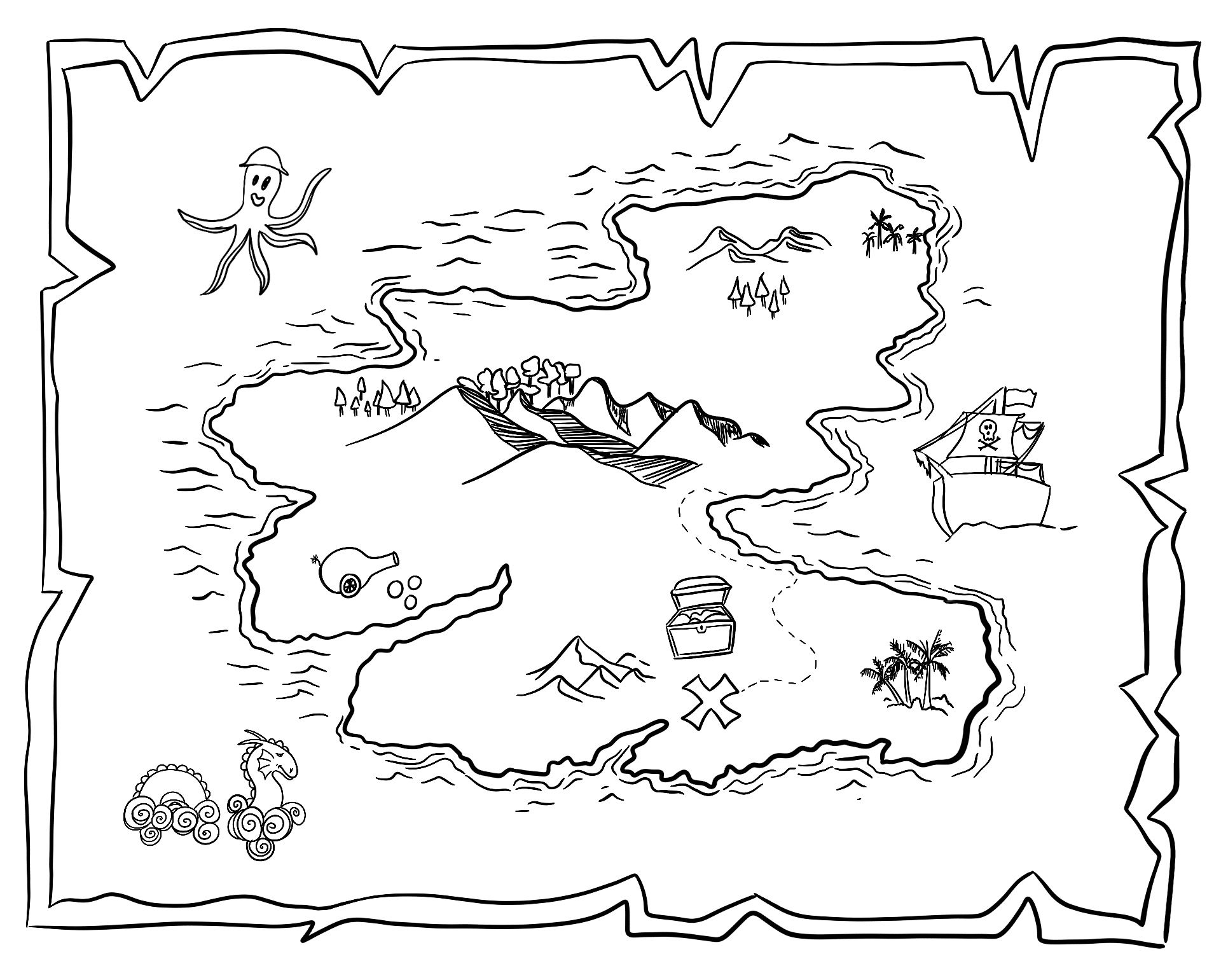 Pirate Map Template 10 Free PDF Printables Printablee Worksheets Library Pirate Map Template 10 Free PDF Printables Printablee Worksheets Library