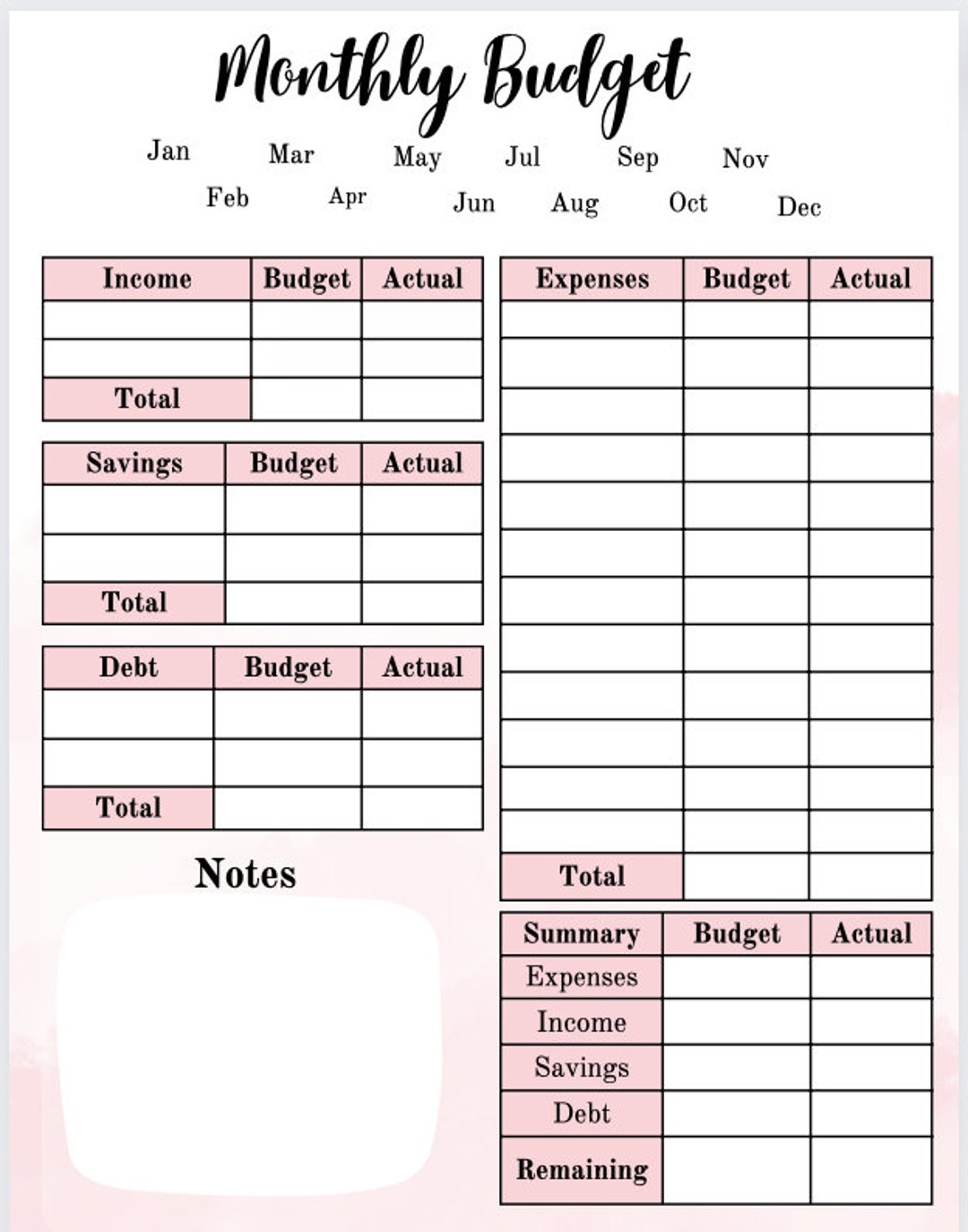 Printable Monthly Budget Template Biweekly Budget Worksheet Simple Personal Starter Budget Template PDF Letter A4 A5 Printable Etsy UK Printable Monthly Budget Template Biweekly Budget Worksheet Simple Personal Starter Budget Template PDF Letter A4 A5 Printable Etsy UK