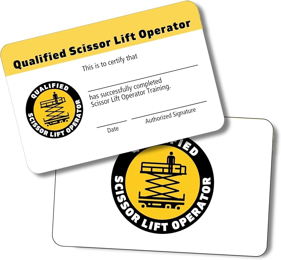 Qualified Scissor Lift Certification Card 5 Pack 3 5 X 2 25 Plastic Wallet Training Certificate Fill Out Name Graduation Antenna OSHA Checklist Amazon de Stationery Office Supplies Qualified Scissor Lift Certification Card 5 Pack 3 5 X 2 25 Plastic Wallet Training Certificate Fill Out Name Graduation Antenna OSHA Checklist Amazon de Stationery Office Supplies