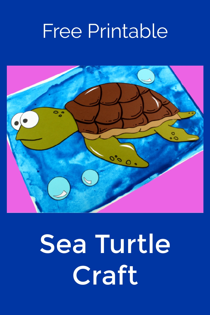 Sea Turtle Craft With Free Template Mama Likes This Sea Turtle Craft With Free Template Mama Likes This