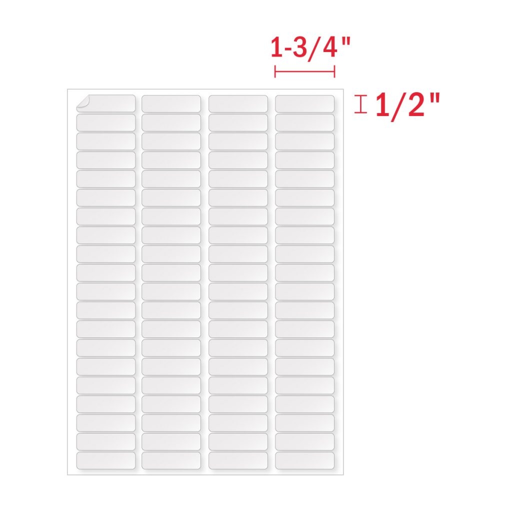 1 2 X 1 3 4 Return Address Labels 80 Labels Per Sheet 1 2 X 1 3 4 Return Address Labels 80 Labels Per Sheet
