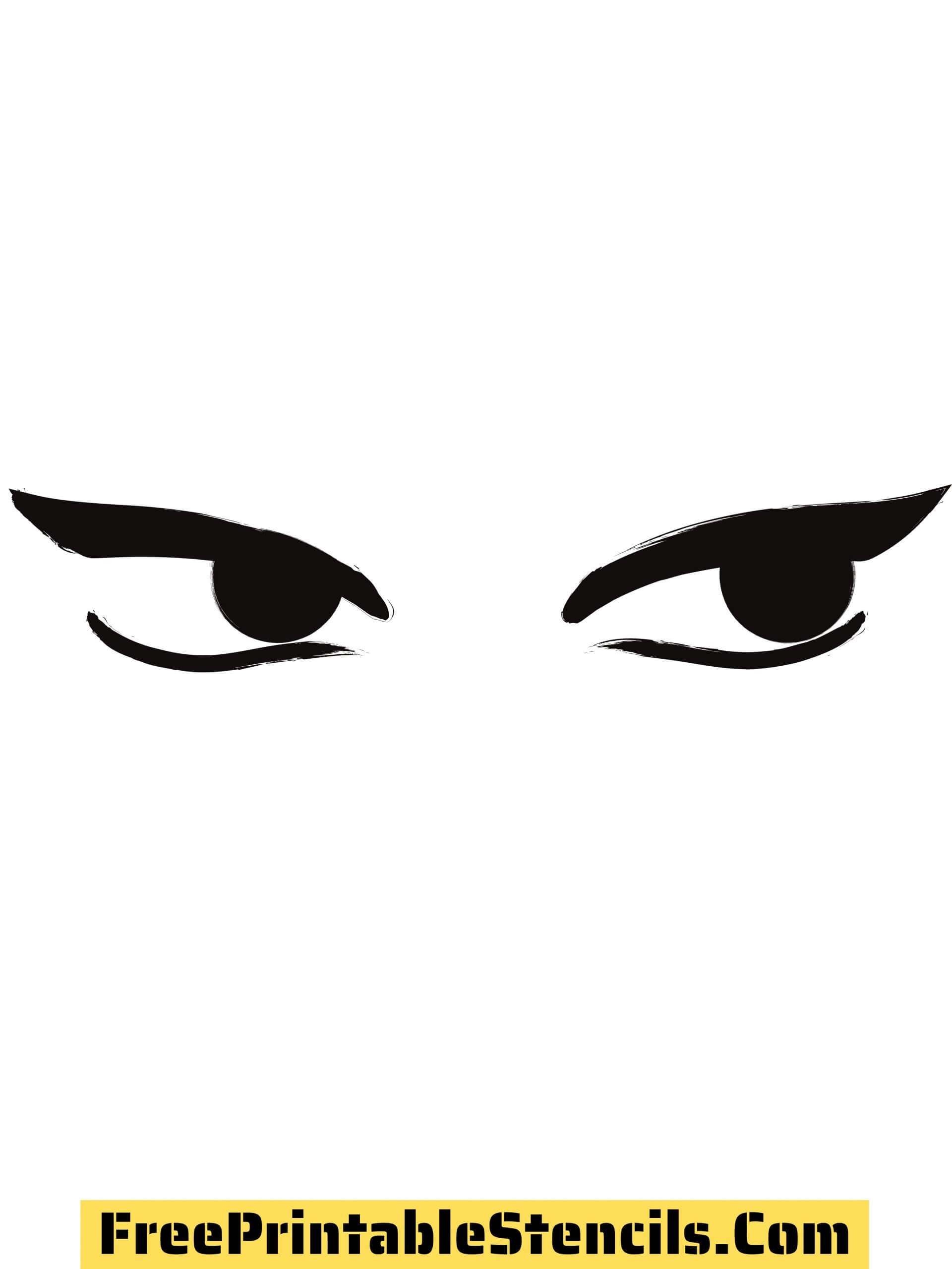 1 Free Printable Eyes Template Stencils 1 Free Printable Eyes Template Stencils