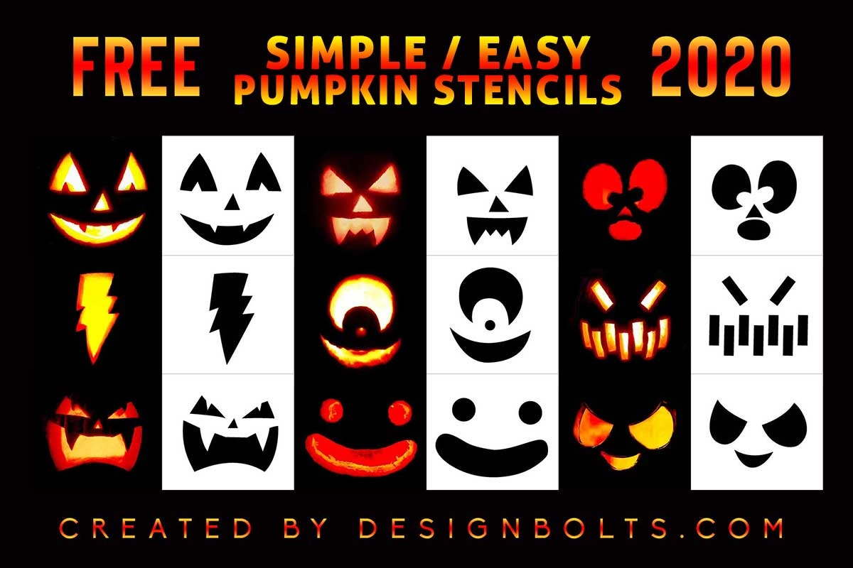 10 Simple Easy Pumpkin Carving Stencils Templates Patterns Ideas 2020 For Beginners Kids Designbolts 10 Simple Easy Pumpkin Carving Stencils Templates Patterns Ideas 2020 For Beginners Kids Designbolts