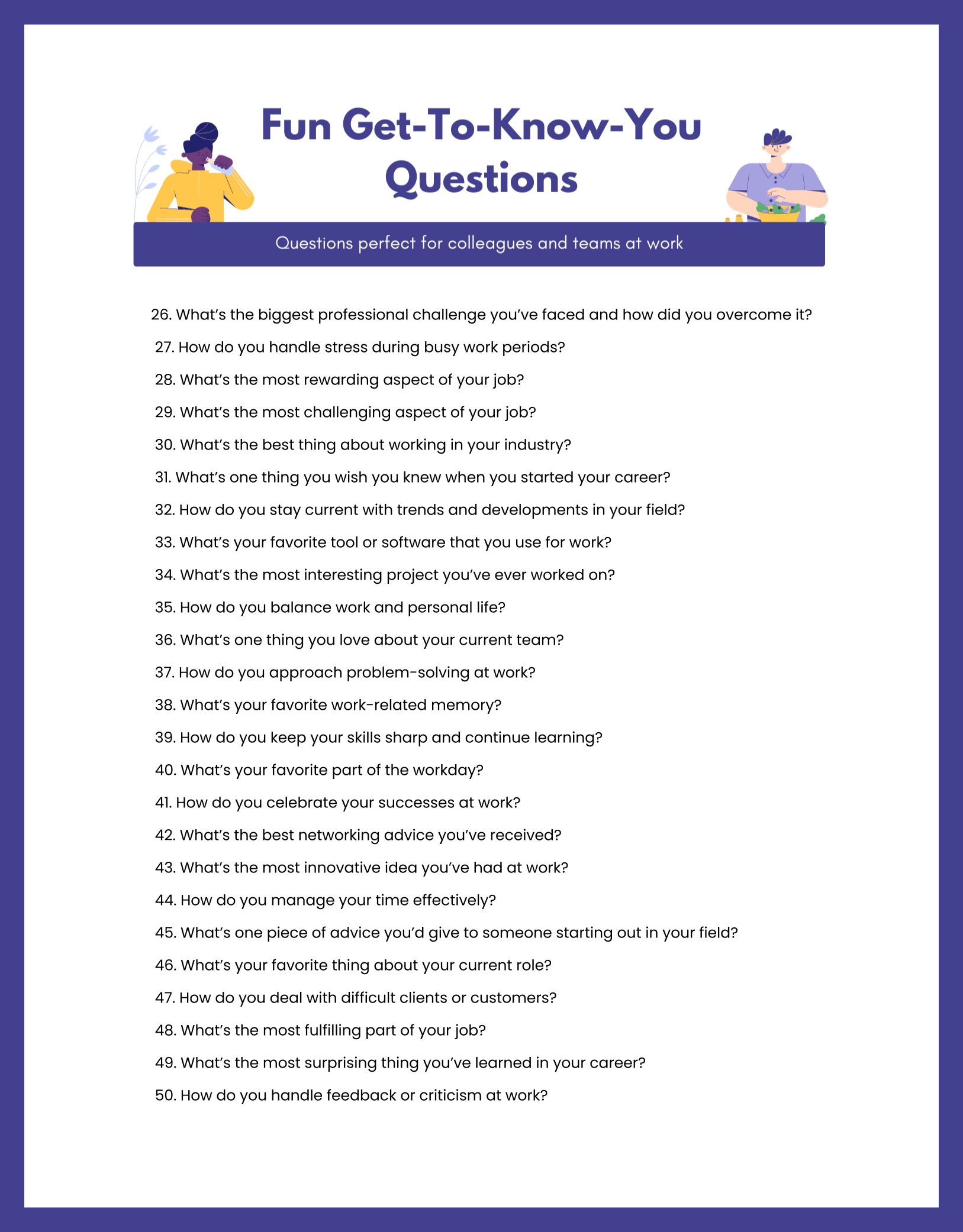 100 Get to Know You Questions For Work To Boost Team Bonding Fun 100 Get to Know You Questions For Work To Boost Team Bonding Fun
