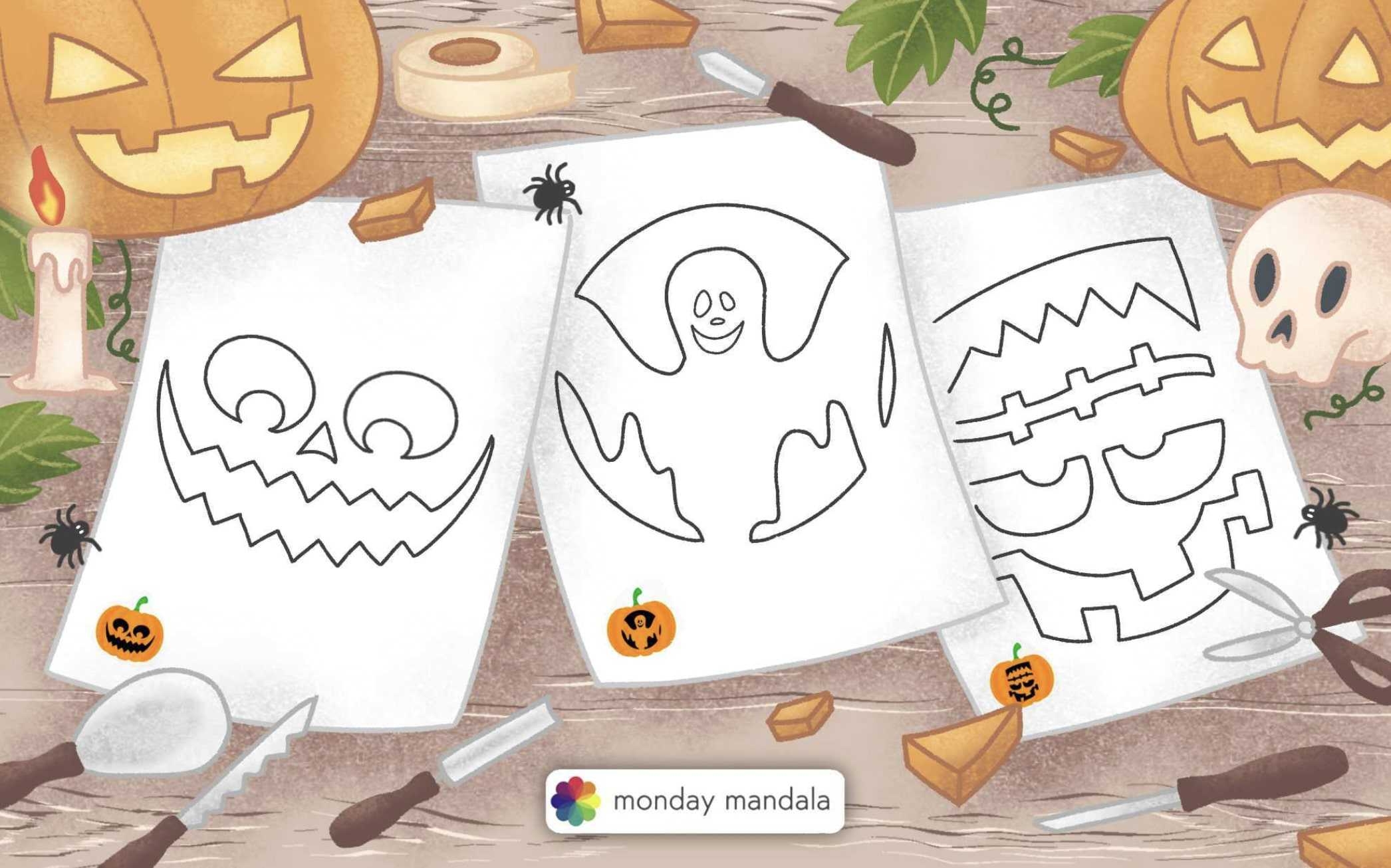 100 Pumpkin Carving Stencils Free PDF Printables 100 Pumpkin Carving Stencils Free PDF Printables