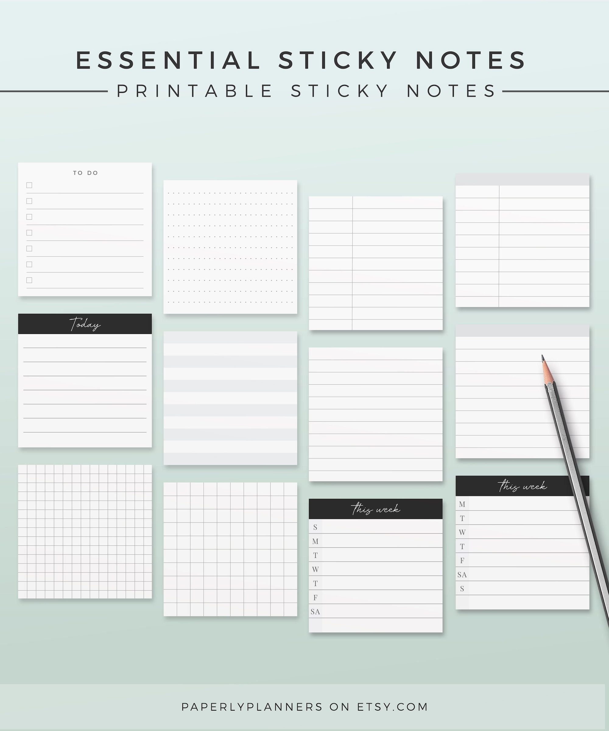 12 Essential Sticky Notes Printable Sticky Notes Template 3X3 Inch Sticky Notes Printable Planner Decor Grid Notes To Do List Etsy 12 Essential Sticky Notes Printable Sticky Notes Template 3X3 Inch Sticky Notes Printable Planner Decor Grid Notes To Do List Etsy