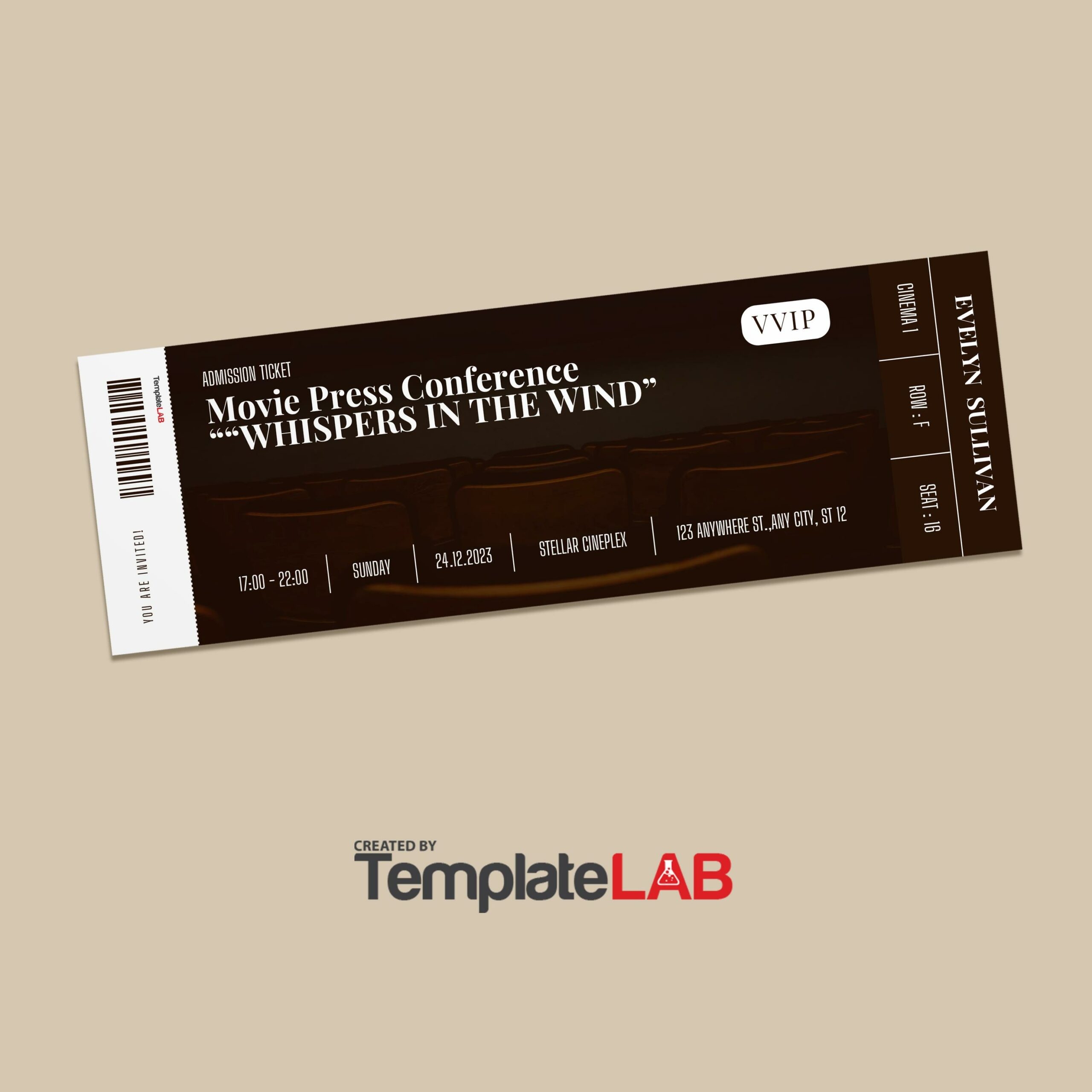 Free Printable Admission Ticket Template Free Printable Admission Ticket Template