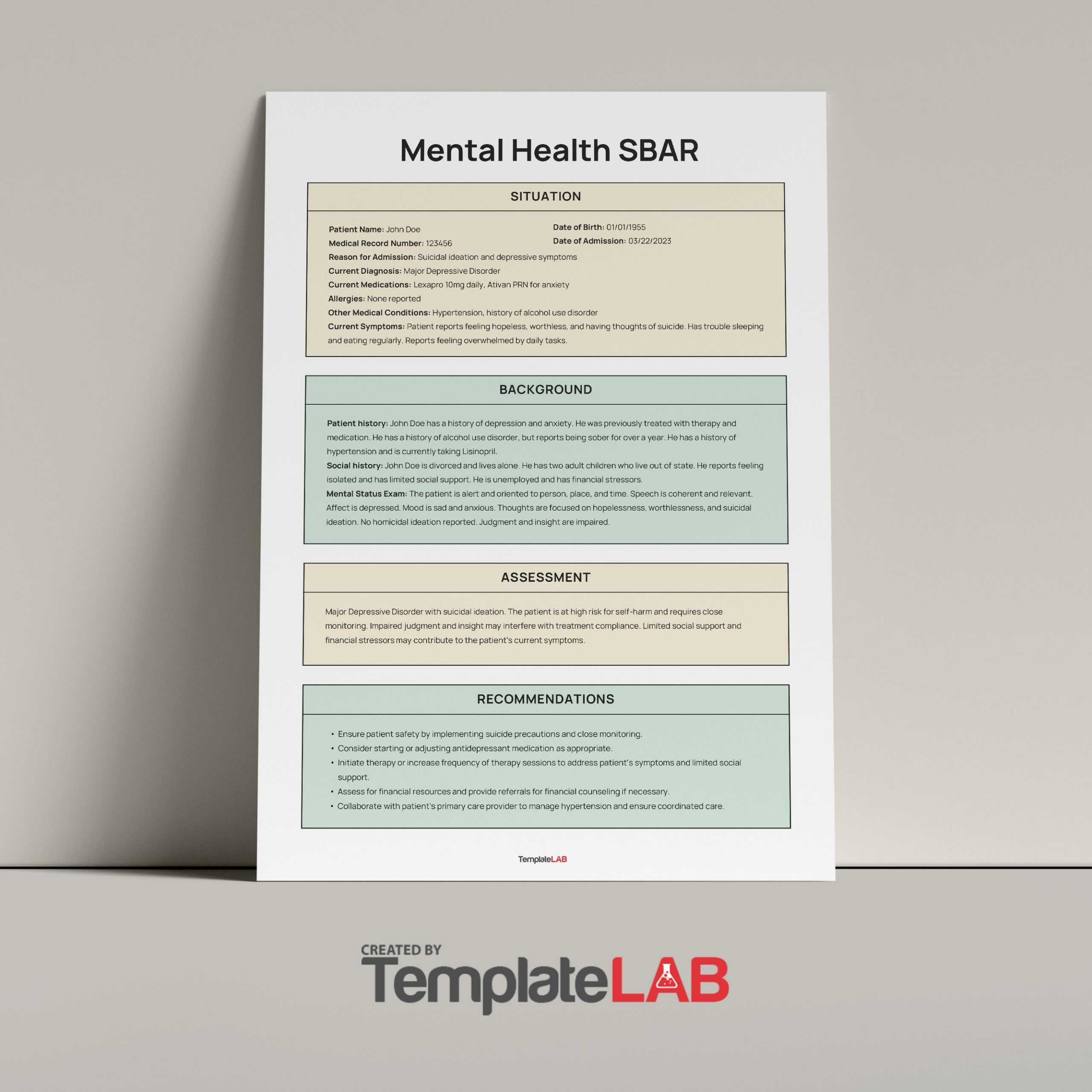 13 Blank SBAR Templates Word PDF TemplateLab 13 Blank SBAR Templates Word PDF TemplateLab