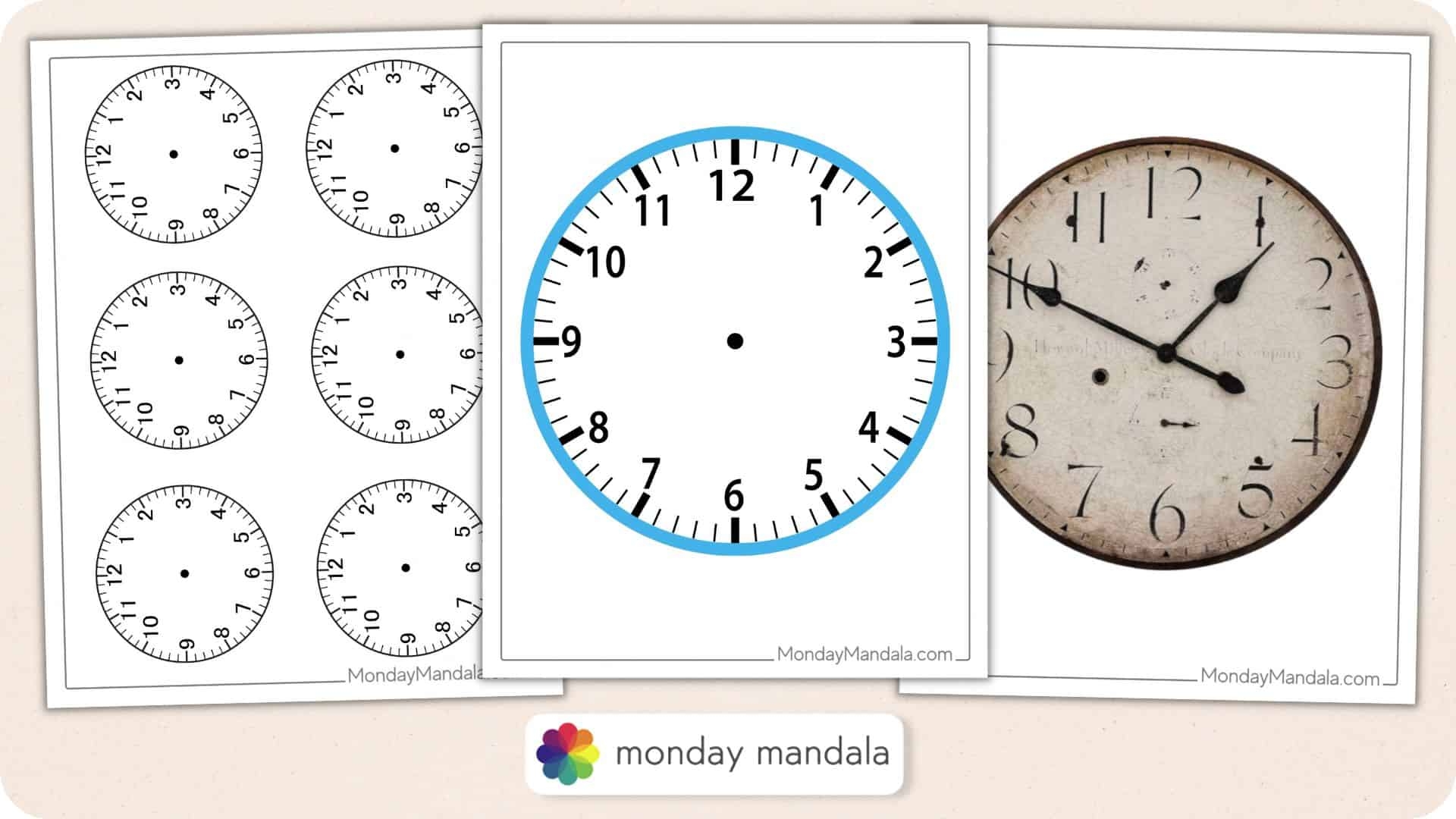14 Printable Clock Faces Free PDFs To Download Print 14 Printable Clock Faces Free PDFs To Download Print