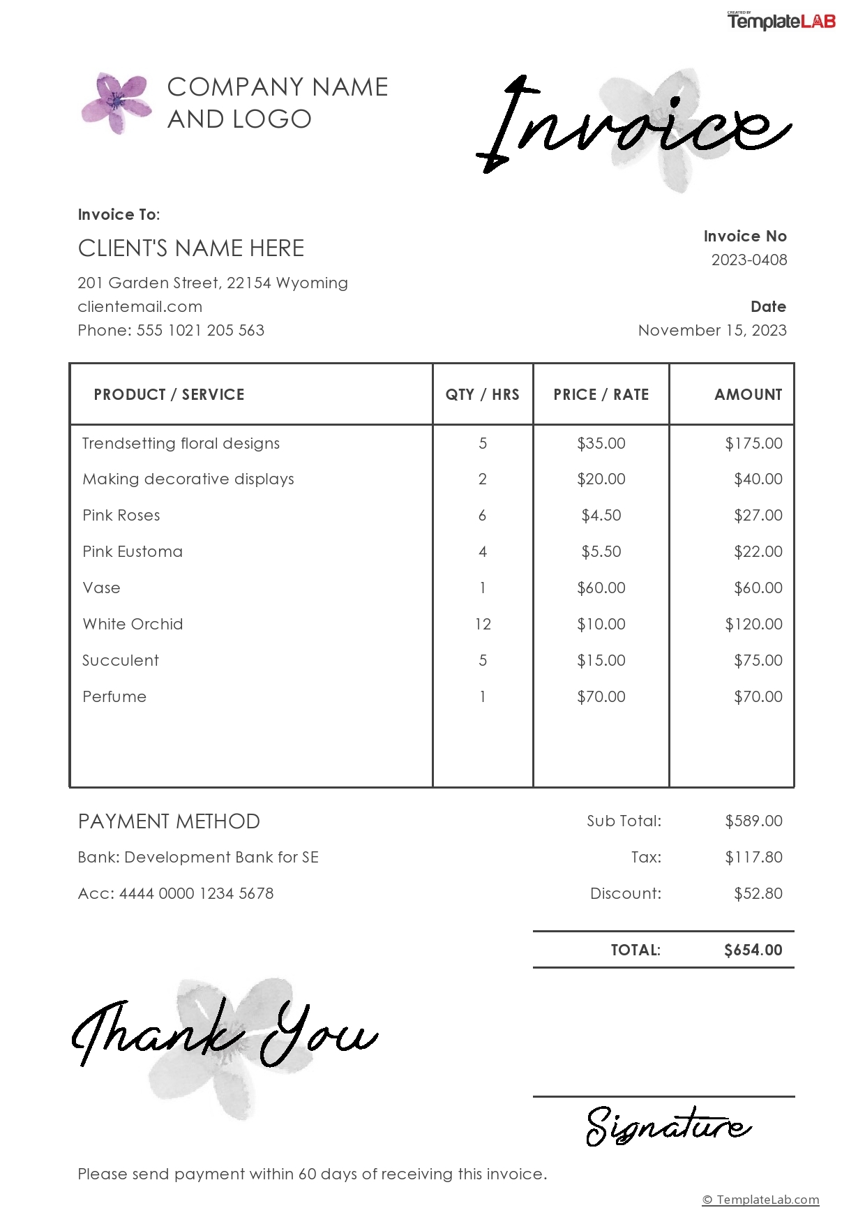 Printable Invoice Templates Free Printable Invoice Templates Free