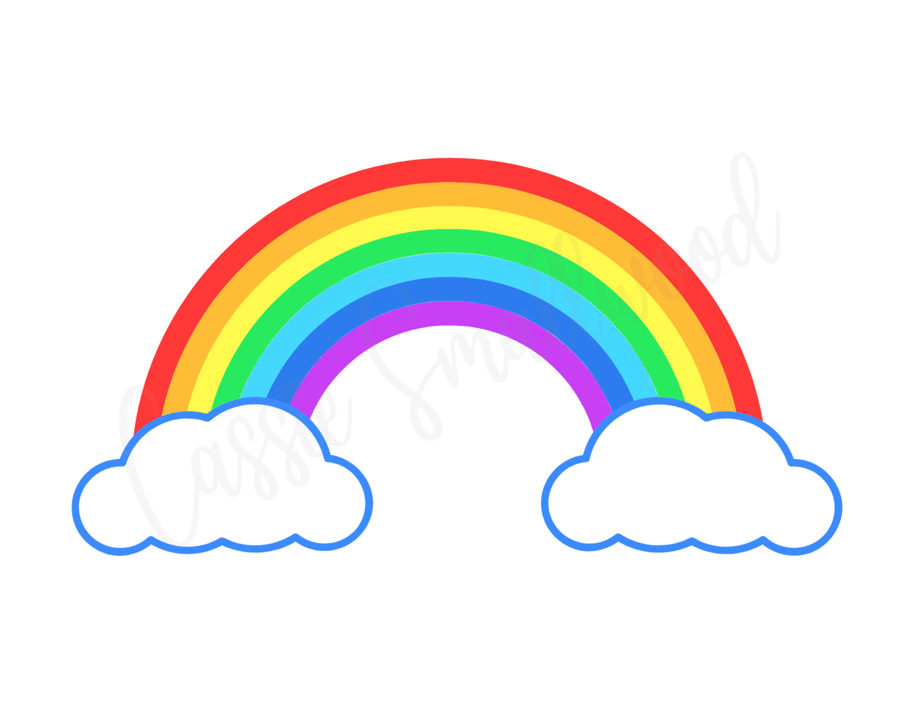 Printable Rainbow Template Printable Rainbow Template