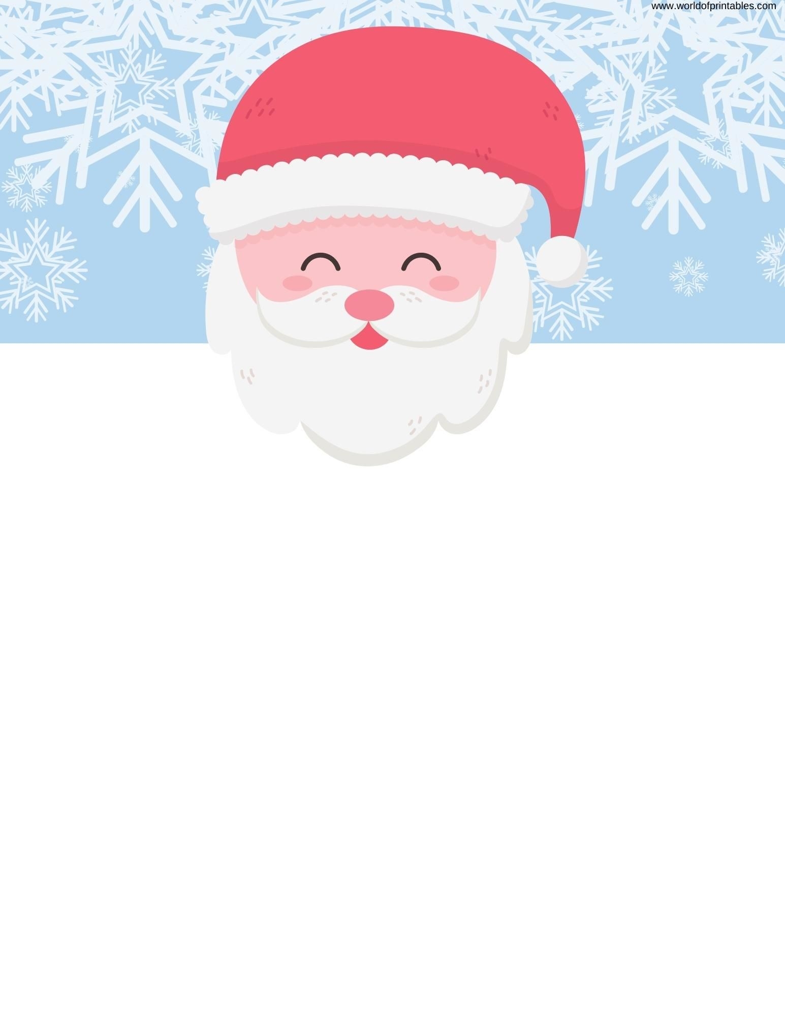 20 Free Printable Letter To Santa Templates World Of Printables 20 Free Printable Letter To Santa Templates World Of Printables