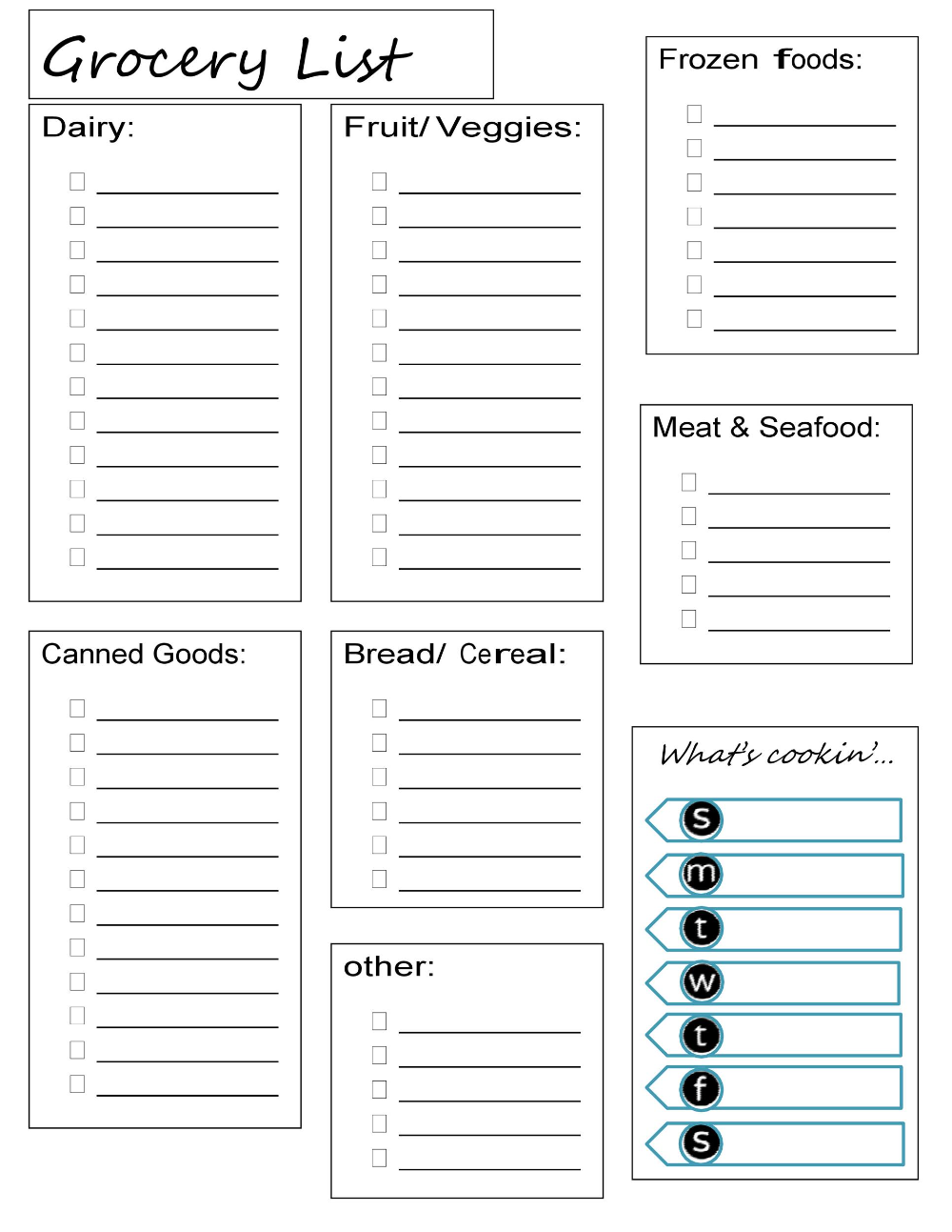 24 Printable Grocery List Templates Shopping Lists Worksheets Library 24 Printable Grocery List Templates Shopping Lists Worksheets Library