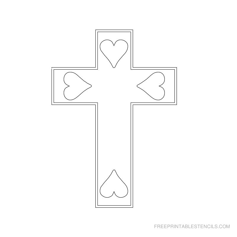 26 Free Printable Cross Stencils 26 Free Printable Cross Stencils