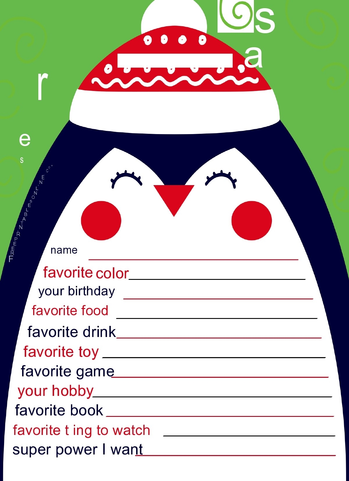 27 Printable Secret Santa Questionnaire Templates TemplateLab 27 Printable Secret Santa Questionnaire Templates TemplateLab