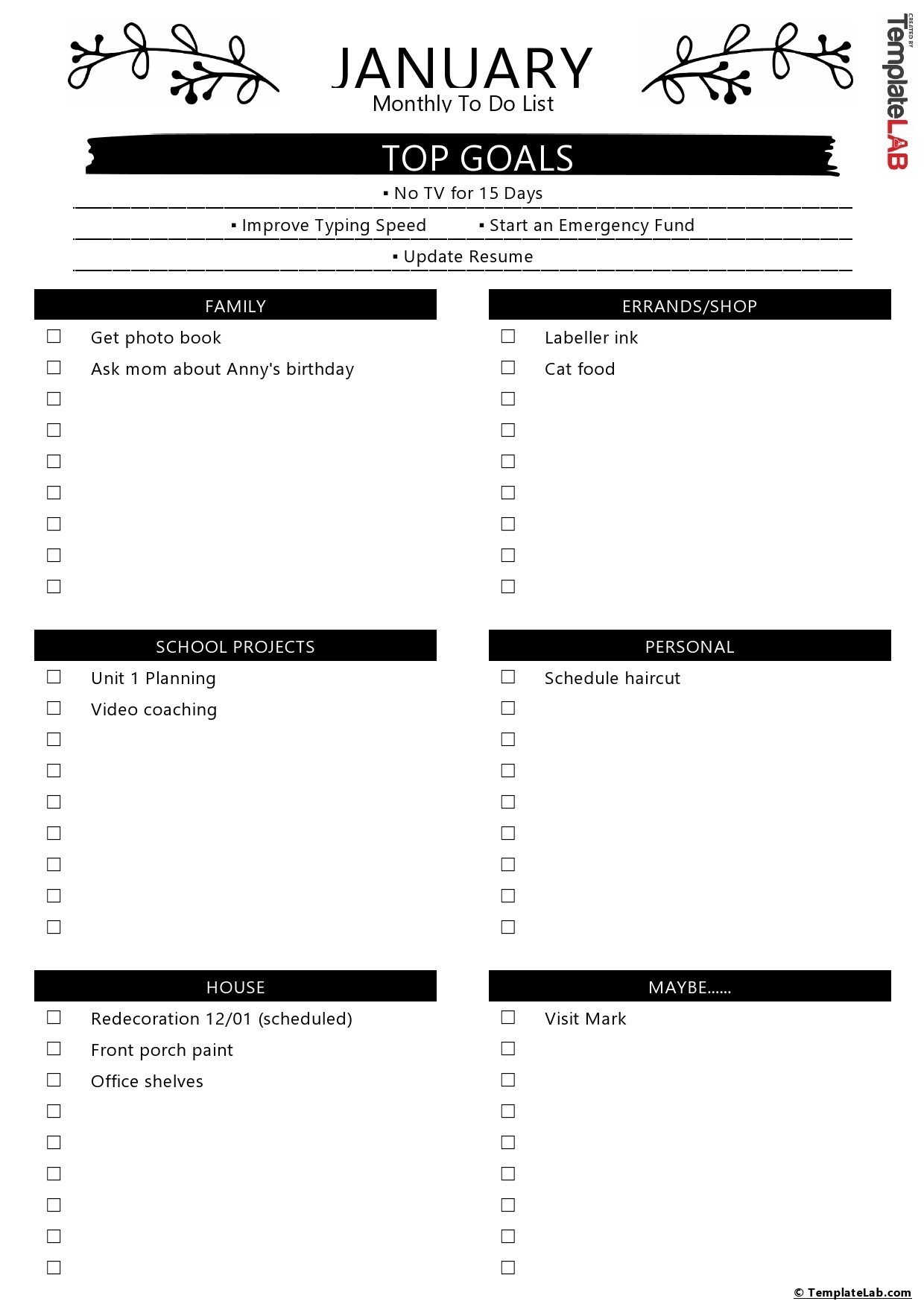 27 Printable To Do List Checklist Templates Excel Word PDF 27 Printable To Do List Checklist Templates Excel Word PDF