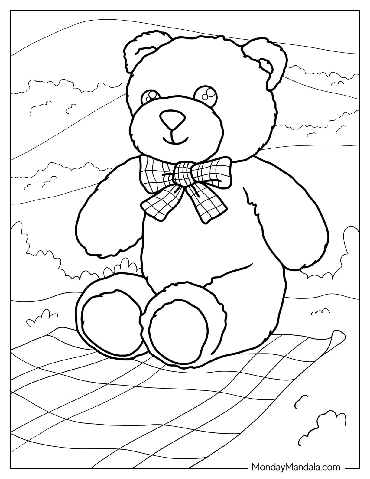 Teddy Bear Printable Template