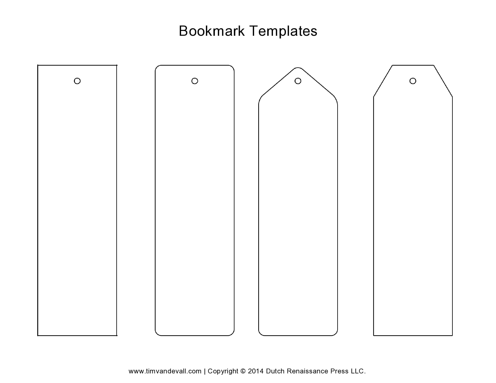 Free Printable Bookmarks Templates Free Printable Bookmarks Templates