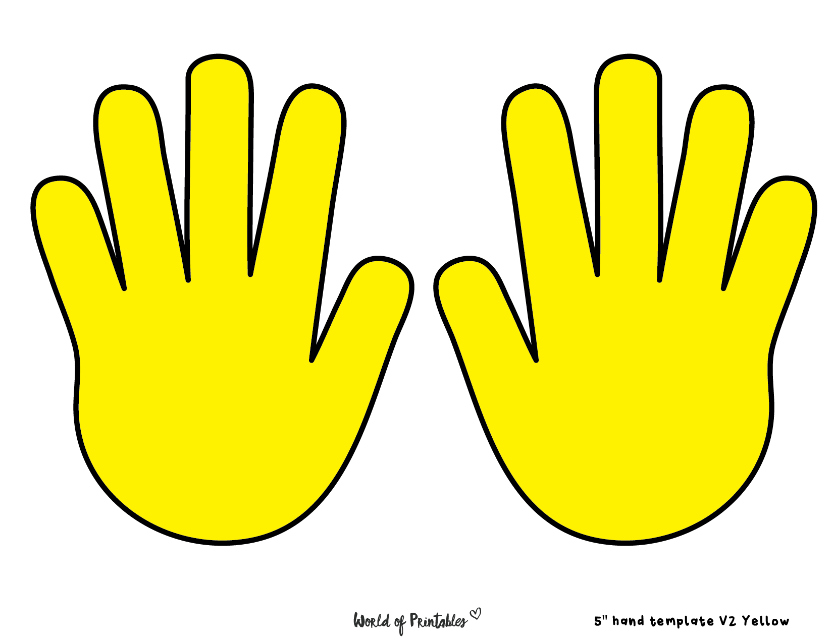 32 Hand Outline Printable Templates World Of Printables 32 Hand Outline Printable Templates World Of Printables
