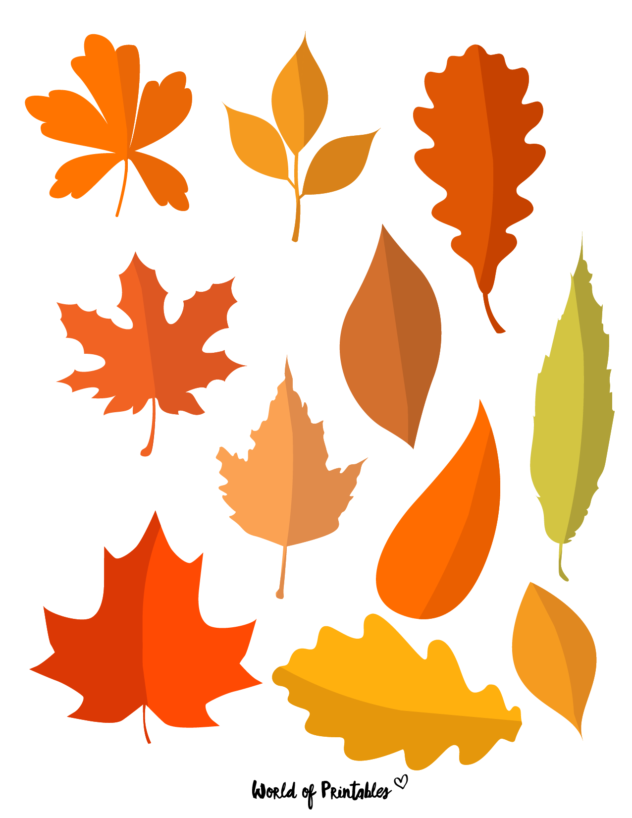 Printable Simple Leaf Template Printable Simple Leaf Template