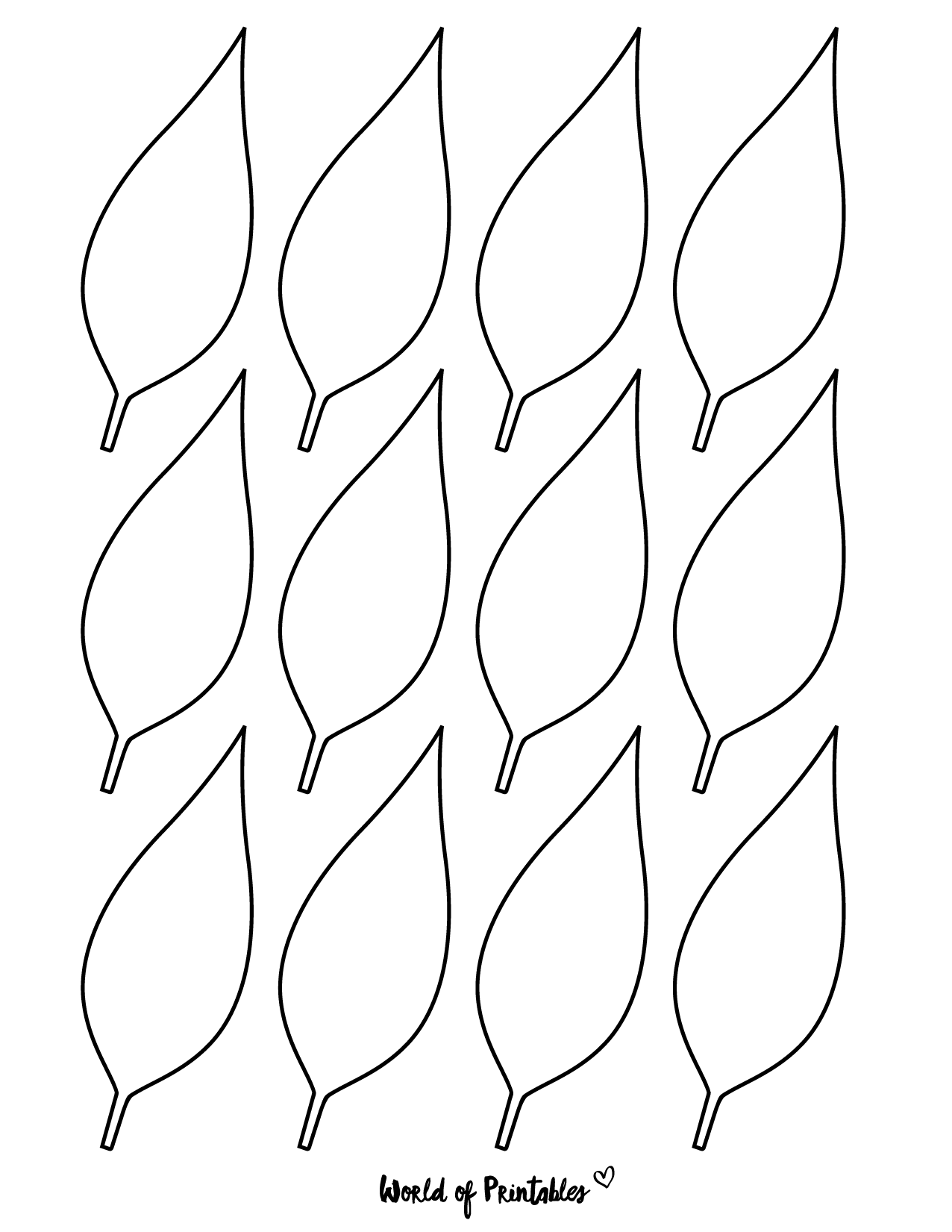 37 Printable Leaf Templates Outlines Shapes Free World Of Printables 37 Printable Leaf Templates Outlines Shapes Free World Of Printables