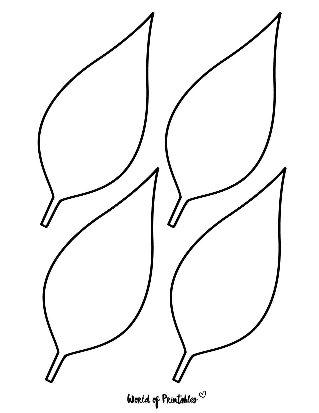 37 Printable Leaf Templates Outlines U0026 Shapes Free World Of 37 Printable Leaf Templates Outlines U0026 Shapes Free World Of