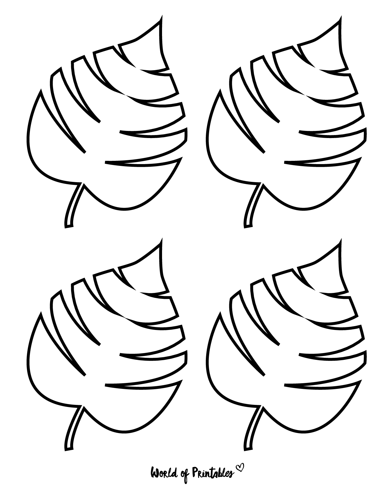37 Printable Leaf Templates Outlines U0026 Shapes Free World Of 37 Printable Leaf Templates Outlines U0026 Shapes Free World Of