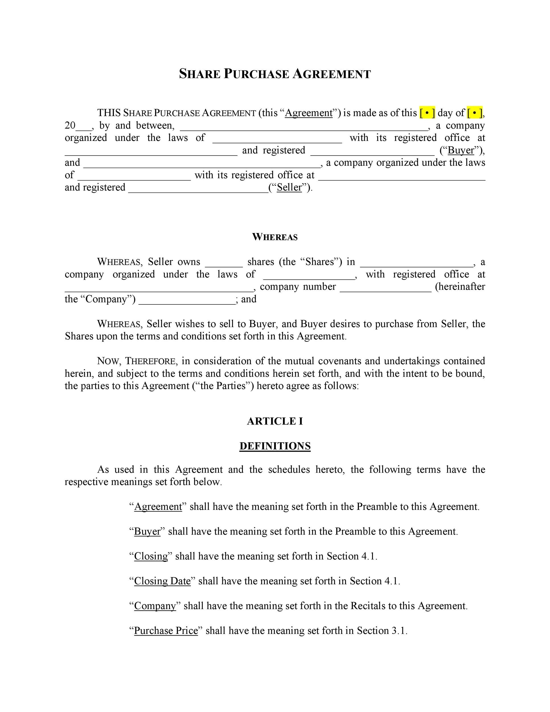 37 Simple Purchase Agreement Templates Real Estate Business 37 Simple Purchase Agreement Templates Real Estate Business
