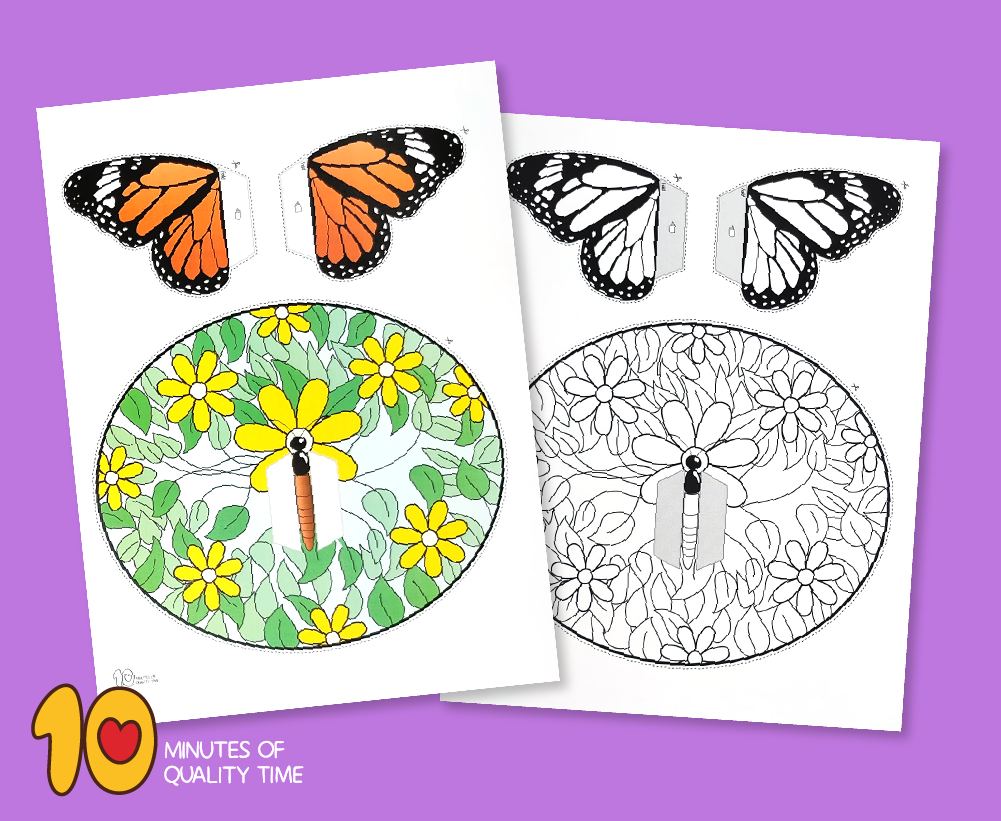 3D Paper Butterfly Craft 10 Minutes Of Quality Time 3D Paper Butterfly Craft 10 Minutes Of Quality Time
