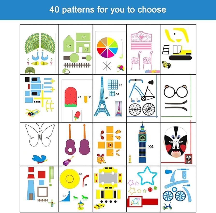 3D Pen Template 3D Printing Pen Template Colourful 40 Patterns 3D Pen Template 3D Printing Drawing Book With Reusable Transparent PVC Drawing Board For Children And Adults 3D Pen Accessories 3D Pen Template 3D Printing Pen Template Colourful 40 Patterns 3D Pen Template 3D Printing Drawing Book With Reusable Transparent PVC Drawing Board For Children And Adults 3D Pen Accessories